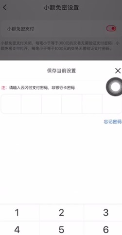 云閃付怎么設(shè)置小額免密支付